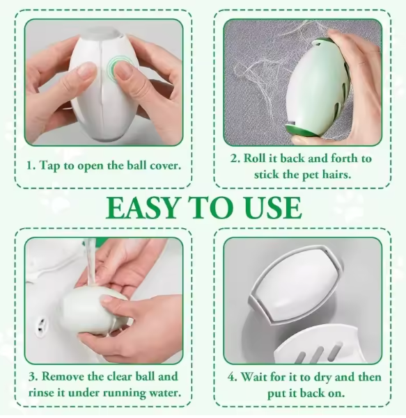 Portable Pet Hair Roller