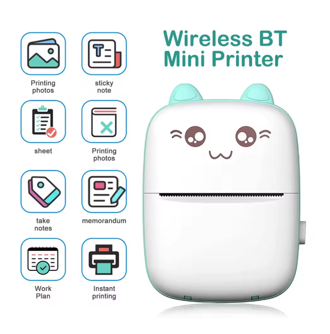 Inkless Mini Printer