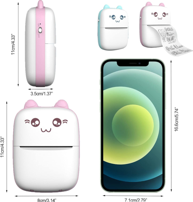 Inkless Mini Printer