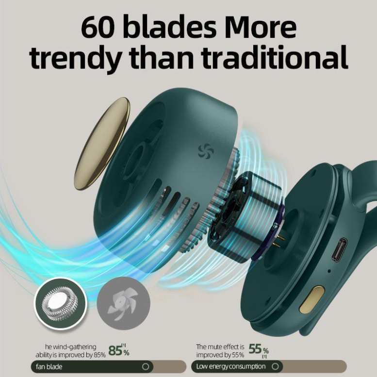 Mini Bladeless Clip Fan