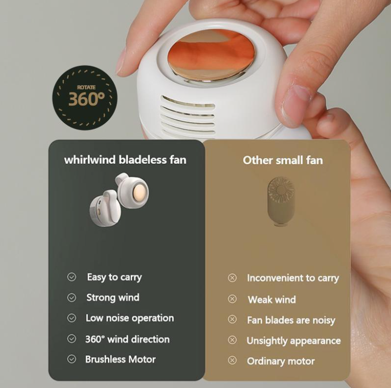 Mini Bladeless Clip Fan